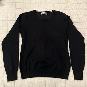 Plain Black Crewneck Sweater